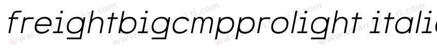 freightbigcmpprolight italic字体转换